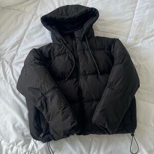 Zara Dark Puffer Jacket
